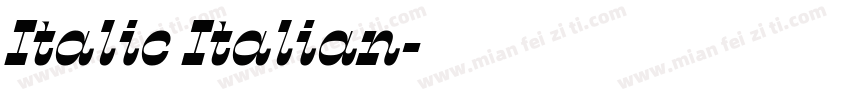 Italic Italian字体转换